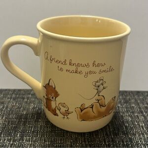 Vintage Hallmark Mug Mates Ceramic Friends Quote Japan